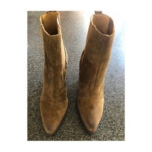 Brown booties .. joes brand. Never worn
